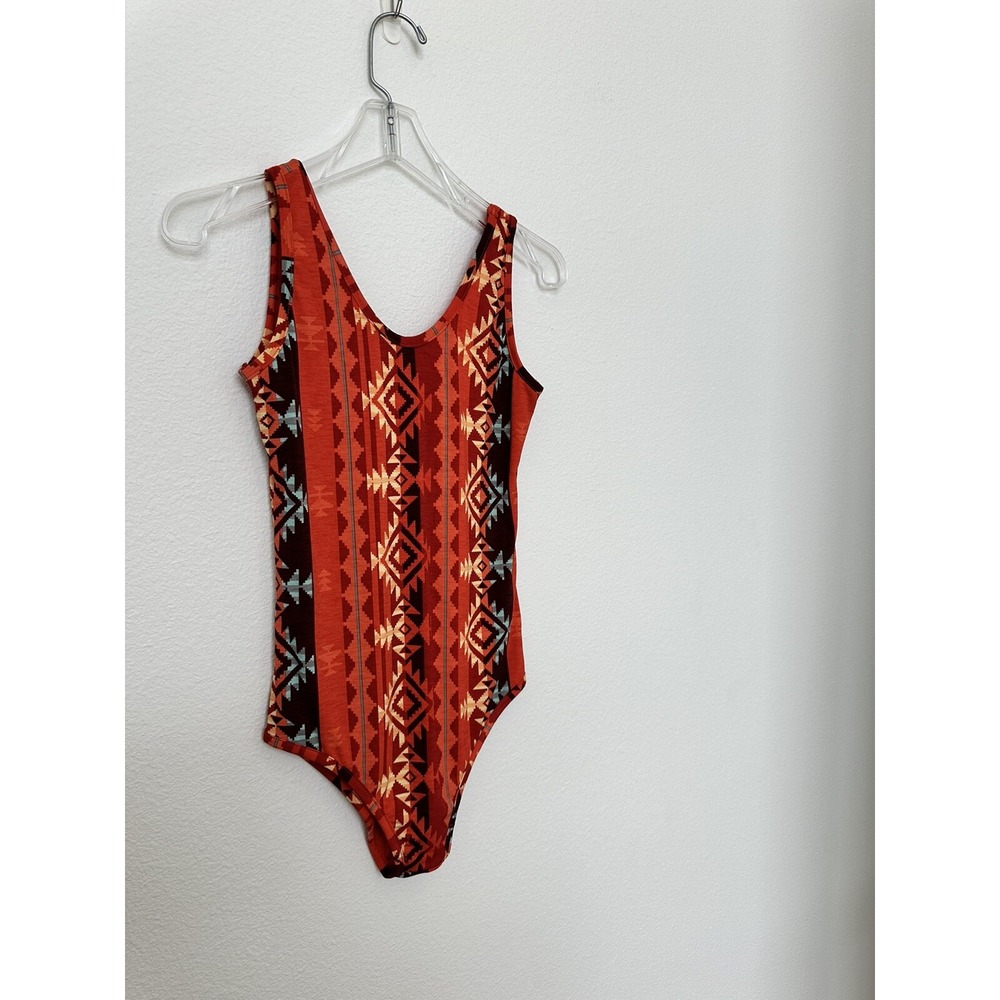 NWT Lucky & Blessed Filly Flair Aztec Print Tank Top Body Suit Size Small - Picture 3 of 8
